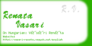 renata vasari business card